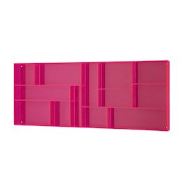 Portaoggetti da muro rosa Acrilico