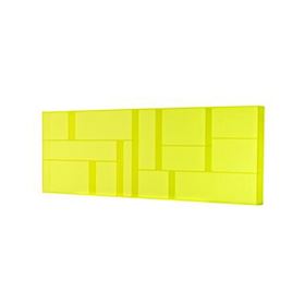Portaoggetti a muro grande Giallo Acrilico