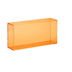 Porta oggetti rettangolare da appendere Arancione Acrilico