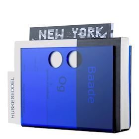 Porta giornali Blu Acrilico