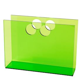 Porta giornali Verde Acrilico