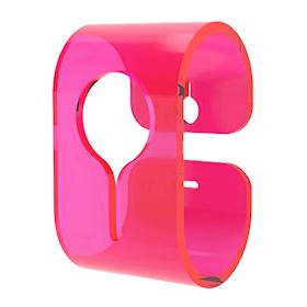 Gancio/appendino in Rosa Acrilico 2pezzi