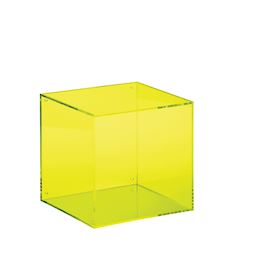 Porta oggetti quadrato da appendere Giallo Acrilico