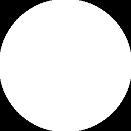 Designer White Corian Tondo 12 mm